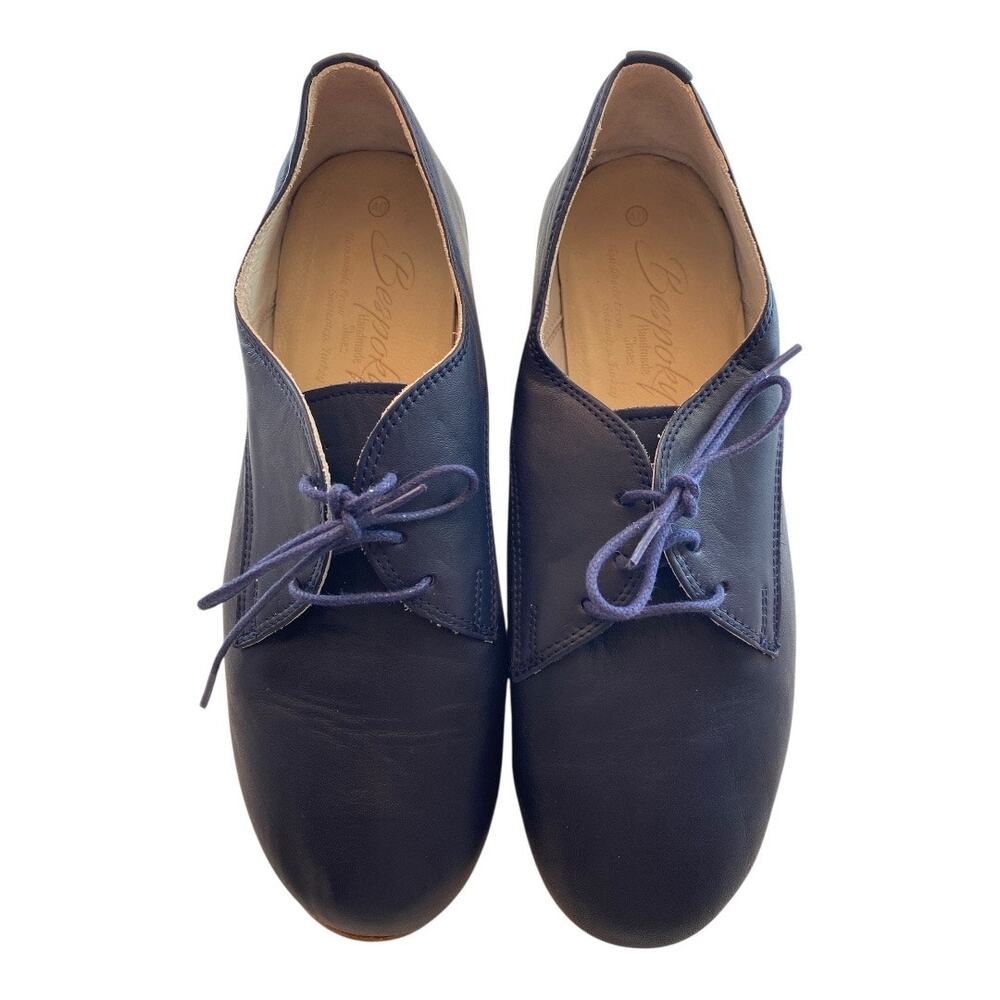 Bespoky Blue Buffalo Natural Handcraft Leather Size 40 Women 9-9,5 Oxford Shoes